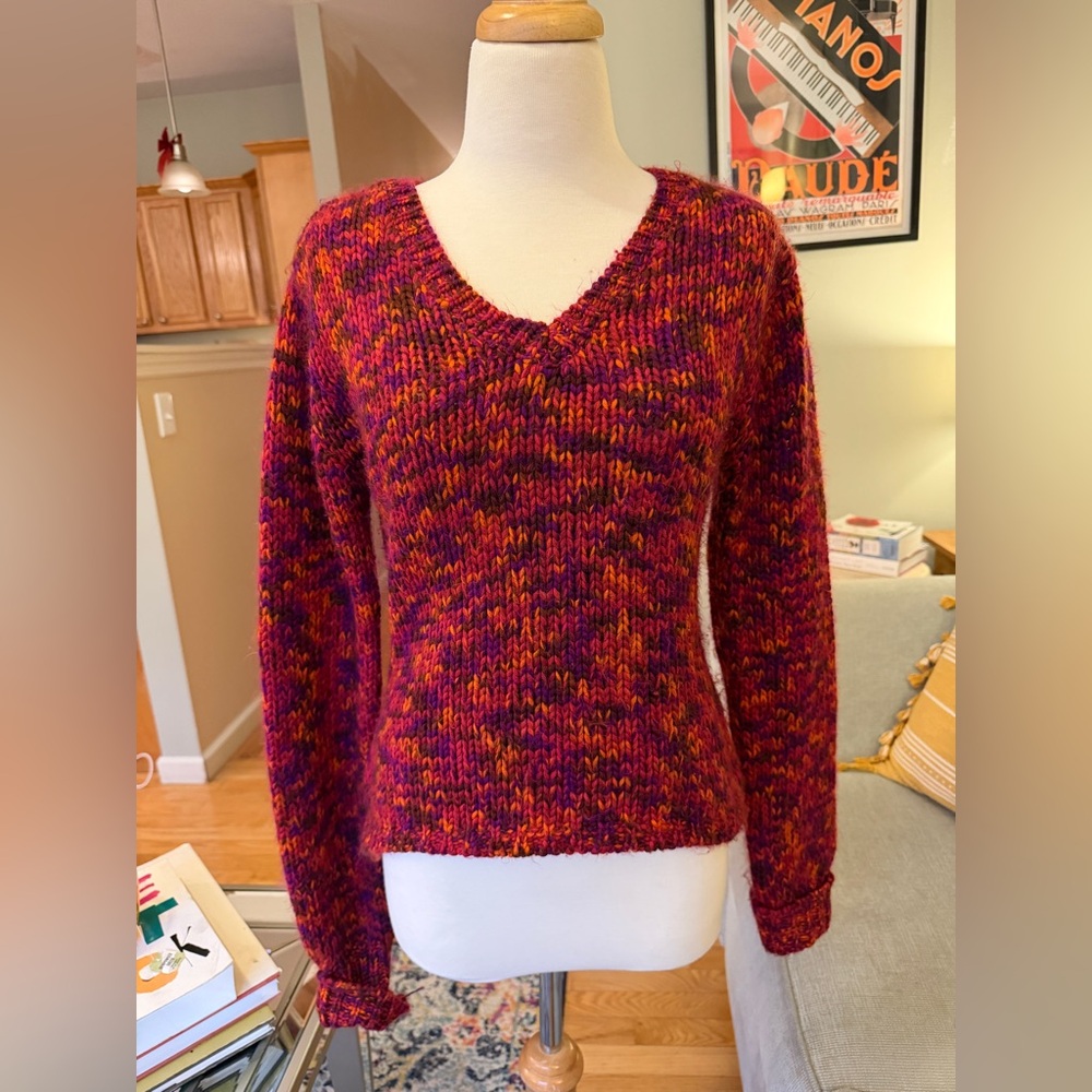 Colorful Knit American Eagle Sweater